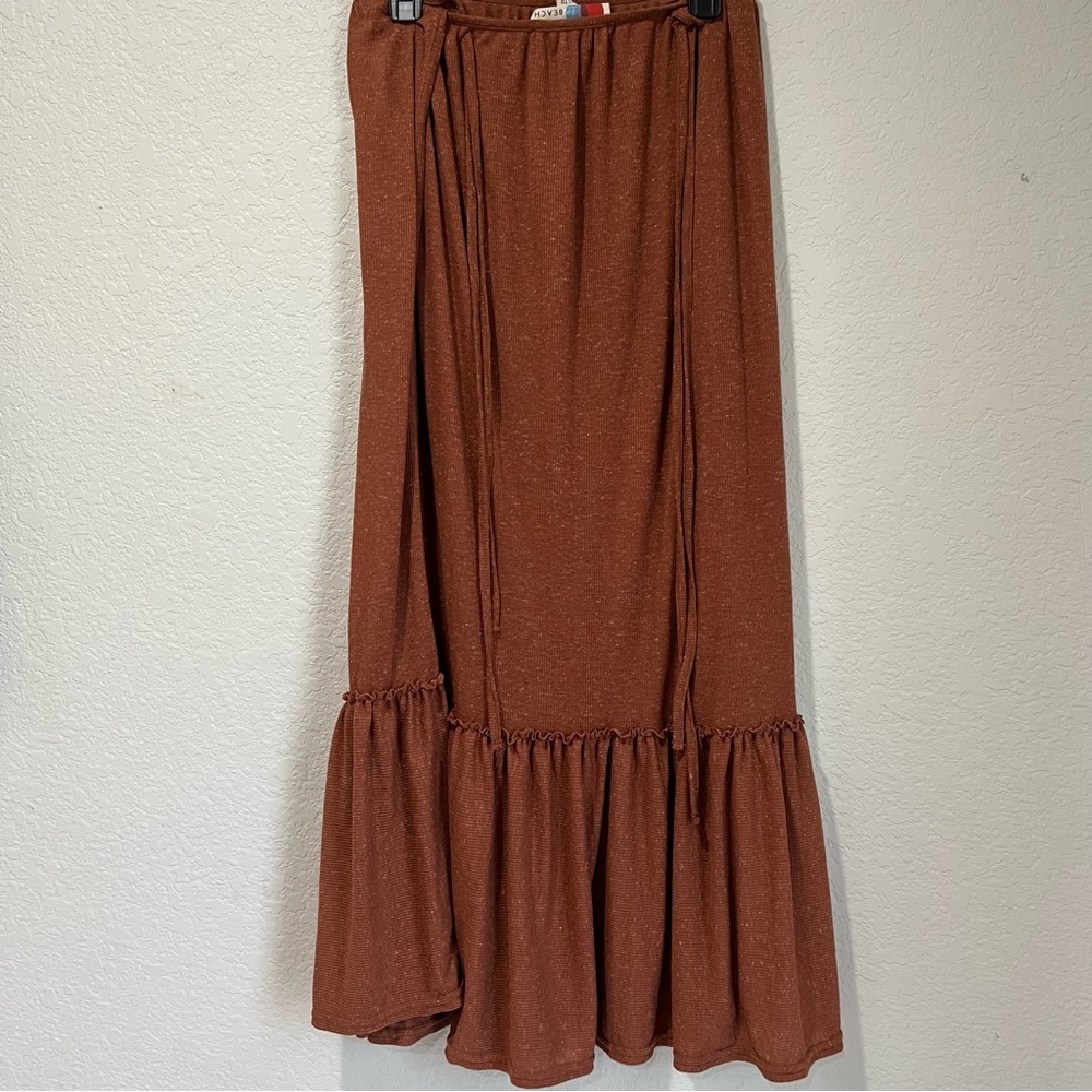 Free People Rust Halter Maxi Skirt Dress - Picture 3 of 9